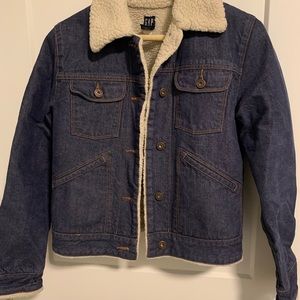 Gap Denim Sherpa Jacket Size S